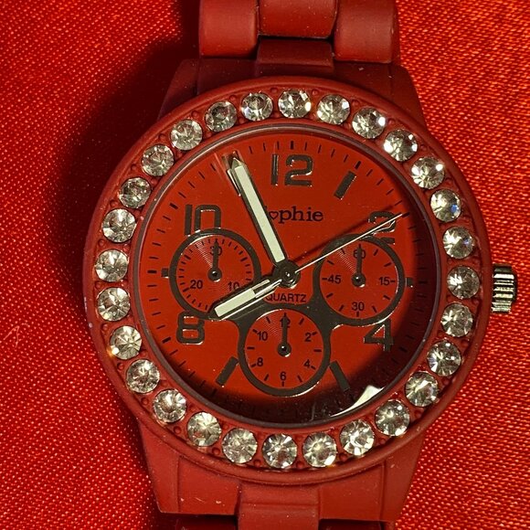 Sophie Red Ladies Watch - Picture 1 of 4